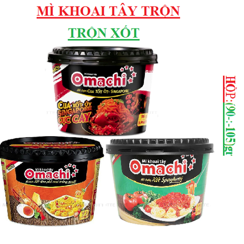 Mì khoai tây ăn  liền trộn omachi hộp (95-:-105)gr