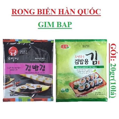 Rong biển hàn quốc Gimbap gói 20gr (10lá)