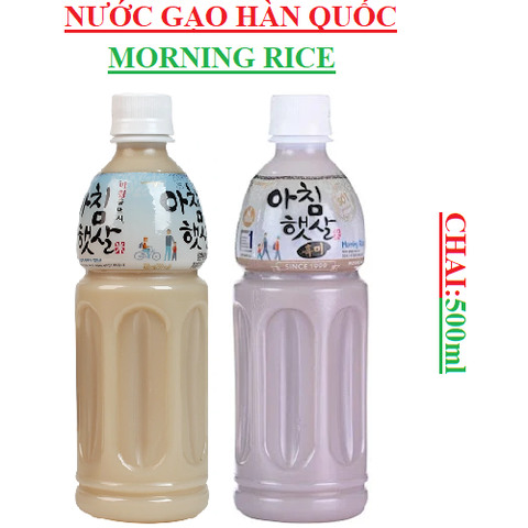 Nước gạo Hàn Quốc Morning rice Woongjin chai 500ml