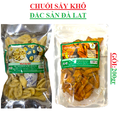 Chuối sấy giòn đặc sản đà lạt thanh mai phát gói 245gr