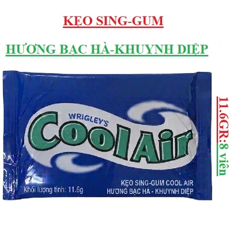 Kẹo cao su sing gum CoolAir gói 8 viên