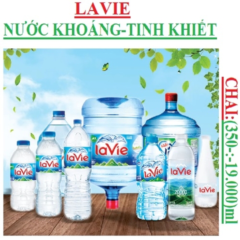 Nước tinh khiết viva lavie, nước khoáng lavie