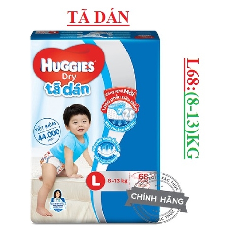 Tã dán hunggies L68 (8-13)kg