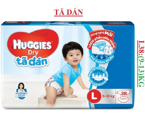 Tã dán huggies L38 (8-13)kg