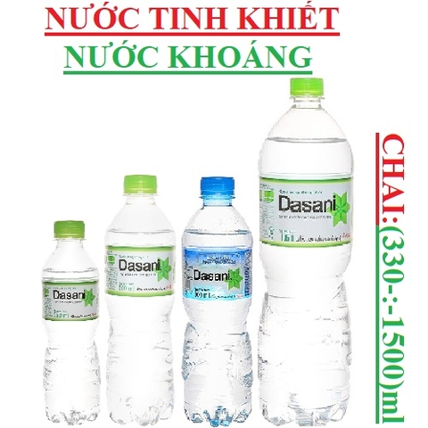 Dasani nước tinh khiết, nước khoáng