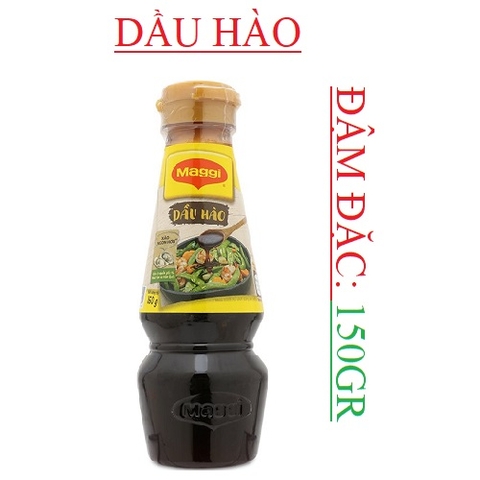 Dầu hào đậm đặc Maggi chai 150g, 350g, 530g, 820g