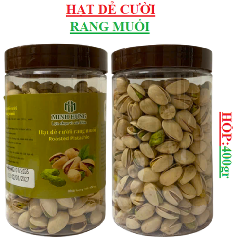 Hạt dẻ cười rang muối Minh hưng hộp 400gr