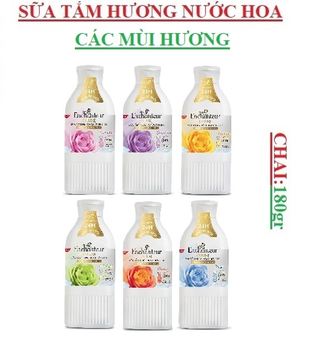 Sữa tắm nước hoa dưỡng da Enchanteur Deluxe chai  180gr