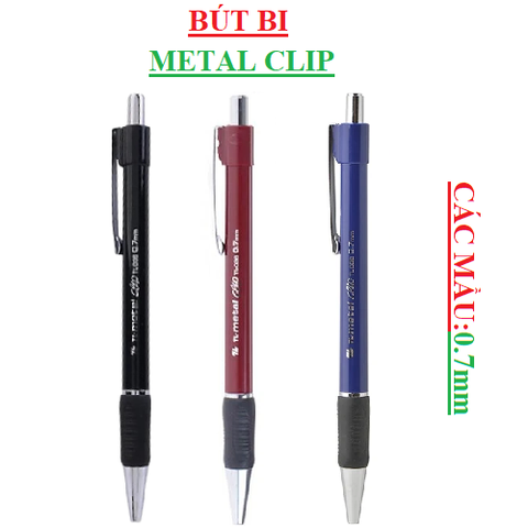 Bút Bi 0.7 mm metal clip Thiên Long TL036