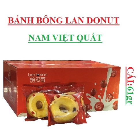 Bánh Donut bông lan Nam việt quất cái 61gr
