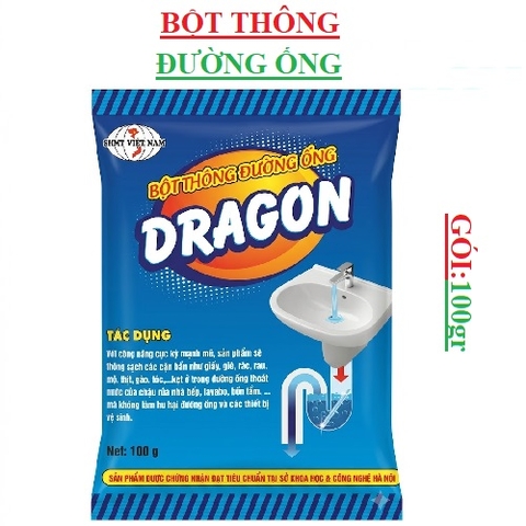 Bột thông đường ống Dragon gói 100gr