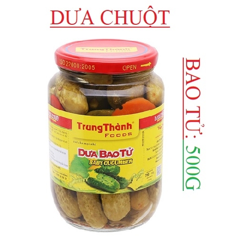 Dưa chuột bao tử muối Trung Thành 500g