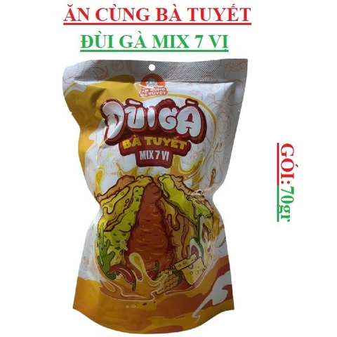 Snack đùi gà mix 7 vị bà tuyết gói 70gr