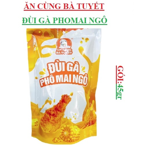 Snack đùi gà pho mai ngô bà tuyết gói 45 gr