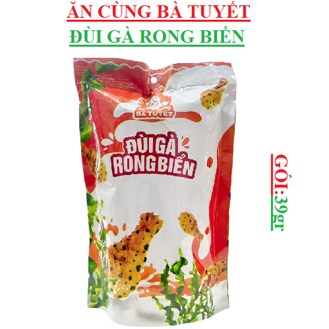 Snack đùi gà rong biển ngô bà tuyết gói 39 gr