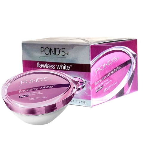 PONDS kem dưỡng trắng da cao cấp ban đêm hũ 50g Pond's flawless white hàng chính hãng