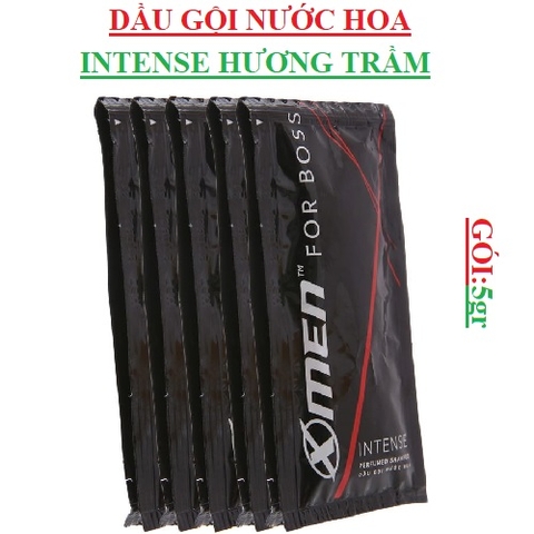 Dầu gội nước hoa hương trầm Intense xmen for boss  dây gói (5-:-7)gr