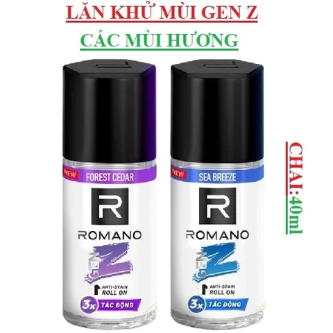 Lăn khử mùi Romano GenZ lọ 40ml