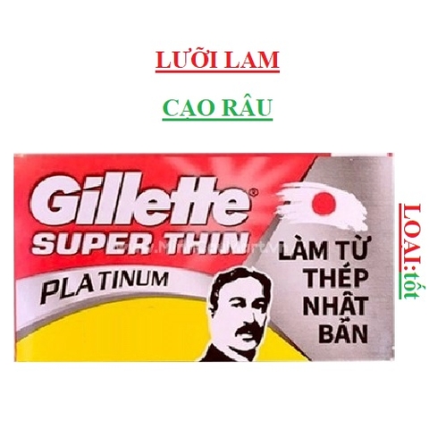 Lưỡi dao tem (dao lam)  gillette super thin