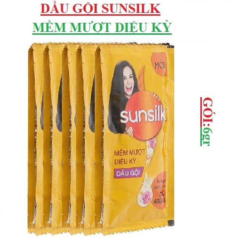 Dầu gội mềm mượt diệu kỳ sunsilk dây gói (5-:-7)gr
