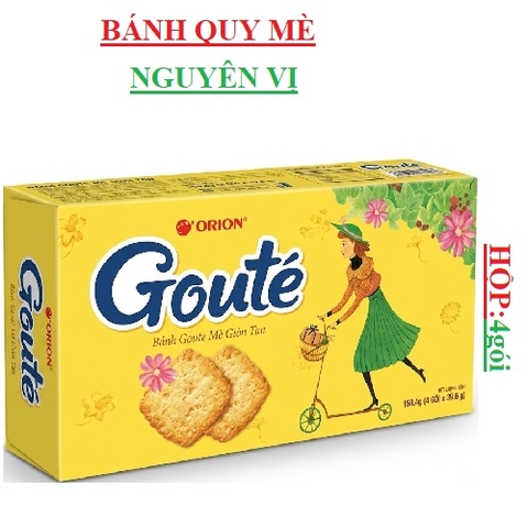 Bánh quy mè giòn Goute' hộp 4 gói