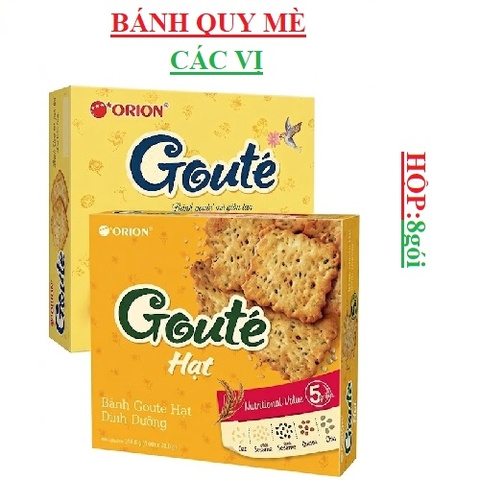 Bánh quy mè giòn Goute' hộp 8 gói