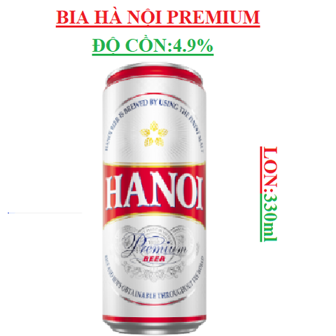 Bia Hà Nội Premium lon 330ml