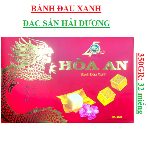 Bánh đậu xanh Hải Dương Hoà An HA45M hộp 350gr