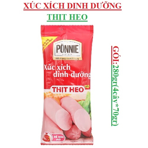 Xúc xích dinh dưỡng Ponnie gói 280gr