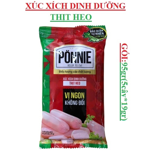 Xúc xích dinh dưỡng Ponnie gói 95gr