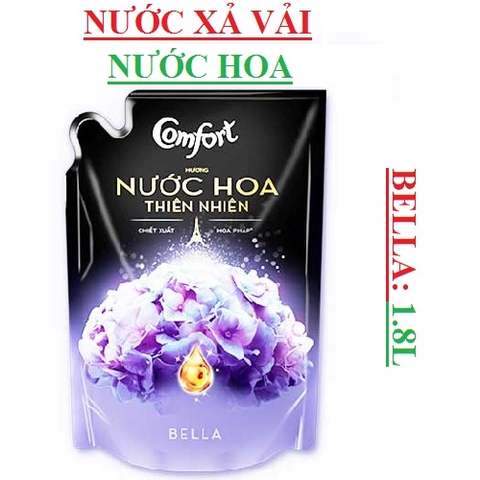 Nước xả vải hương nước hoa Comfort túi 1.8L, Bella, sofia, lillie, Rose