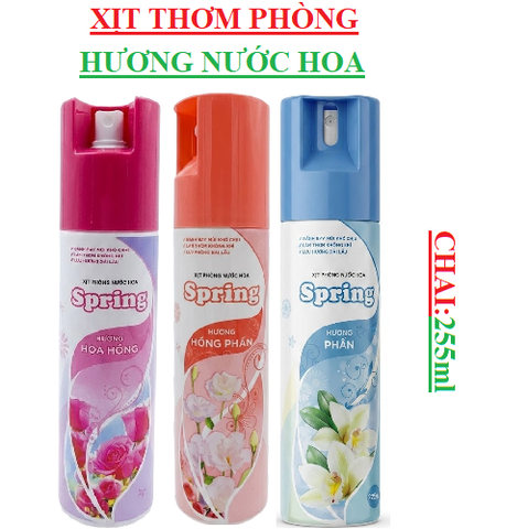 Xịt phòng nước hoa spring SCC chai 255ml