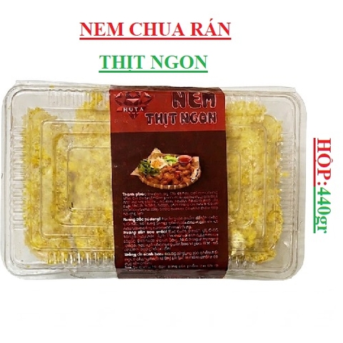 Nem chua rán thịt ngon Huta hộp 440gr