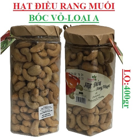 Hạt điều tách vỏ rang muối (salted cashew nut) Loại A