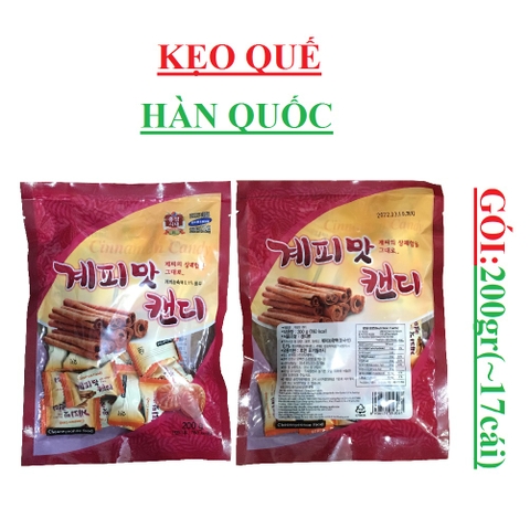 Kẹo quế hàn quốc Cinamon Candy gói 200gr