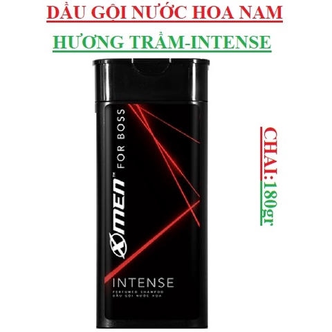 Dầu gội nước hoa hương trầm Xmen for boss intense chai 650gr