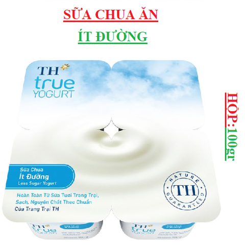 Sữa chua ăn TH true yogurt hộp 100gr