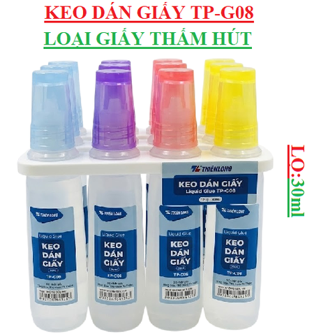 Keo dán giấy liquid glue TP-G08 lọ 30ml