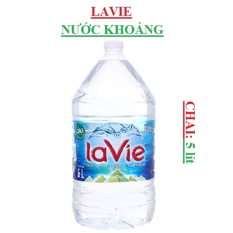 Nước khoáng Lavie đóng chai 5 lít