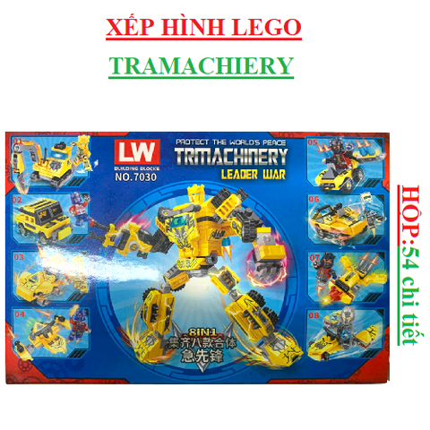 Bộ đồ chơi xếp hình lego trmachinery LW 54 chi tiết