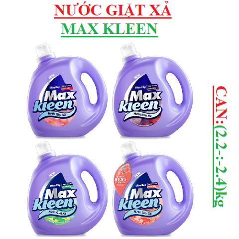 Nước giặt xả Max Kleen can (2.1-:-2.5)kg