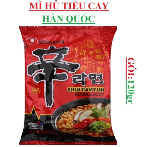 Mì hủ tiếu cay  hàn quốc Nongshim Shin gói120gr