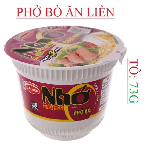 Phở bò ăn liền Nhớ mãi mãi tô 73g