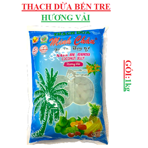 Thạch dừa bến tre  túi minh châu túi 1kg