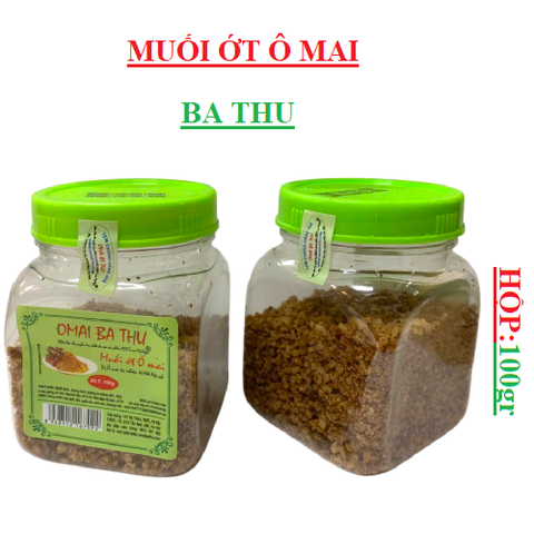 Muối ớt ô mai Ba Thu hộp 100gr