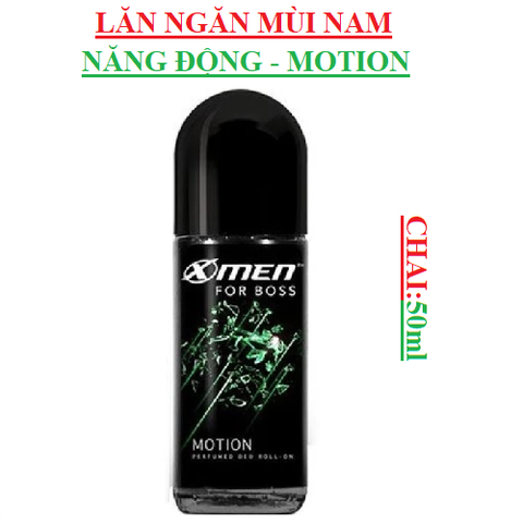 Lăn khử mùi hương năng động Motion xmen for boss chai (50-:-80)ml