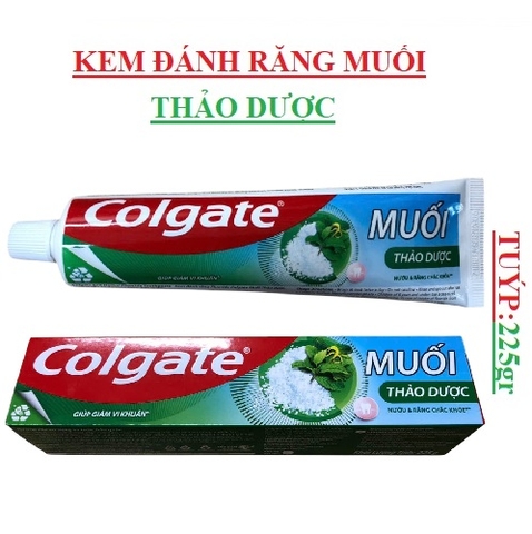 Kem đánh răng muối thảo dược  Colgate tuýp (200-:-250)gr
