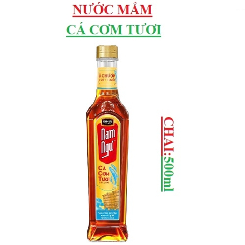 Nước mắm Nam Ngư cá cơm tươi  độ đạm >=32 gN/l, chai 500ml