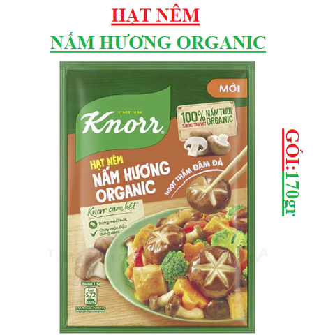 Hạt nêm nấm hương organic Knorr gói 170gr