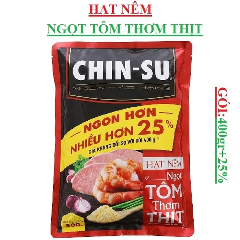 Hạt nêm ngọt tôm thơm thịt chinsu gói (400-:-500)gr
